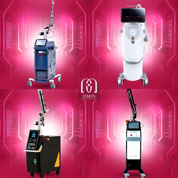 Công nghệ Laser tiên tiến trong điều trị nám da tại Phòng khám chuyên khoa phẫu thuật thẩm mỹ Jimin 2 Hệ thống máy móc đạt chuẩn FDA và CE mang lại hiệu quả tối ưu trong việc điều trị nám